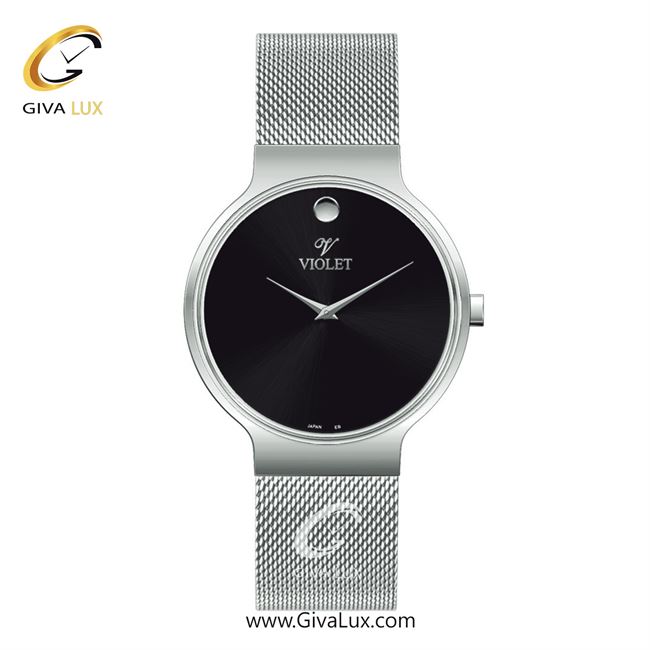 ساعت مچی اورجینال مردانه ویولت VIOLET نقره ای | نقره ای| مشکی| کد رفرنس 0569